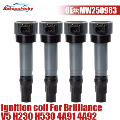 4PCS OEM # MW250963 Ignition Coil For Mitsubishi Space Star 4A91 4A9 4A92 4A90S 4A91S 4A92S 4A91T Br