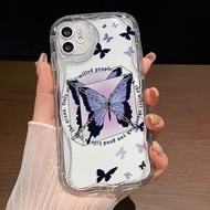 Casing for iPhone 7 Plus 7 8 8 Plus SE 2020 2022 iPhone7 iPhone8 ip 7p 8p 7+ 8+ SE2 SE3 7Plus 8Plus ip7 ip8+Case HP Softcase Cute Casing Phone Cesing Soft Cassing Blue Butterfly Chain For Aesthetic Sofcase Cashing Case