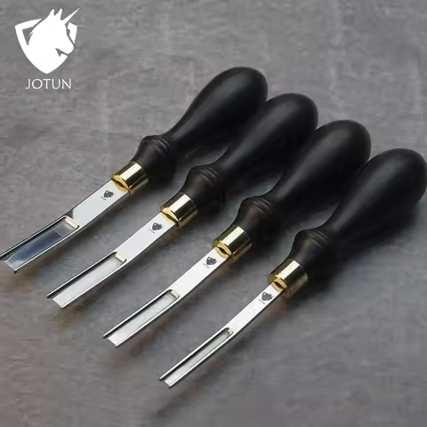 JOTUN Leather Wide Edger Skiver Edge Beveler M390 Steel Leather Skiving Thinning Trimming Tool with