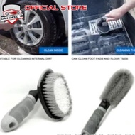 Car and motorbike tire rim cleaning brush kit, rim cleaning brush + tire cleaning brush