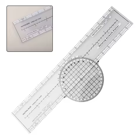 Aerial Plotter Azimuth Rotation Slide Ruler Navigation Engineering Ruler CRP Aviation Navigation Plo