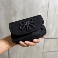 《仙闆名牌精品》Dior 迪奧 vintage 黑色 老花 蝴蝶結 手拿包 晚宴包 腰包 胸包 收納包 卡夾 廢包 皮包 零錢包 皮夾 短夾(