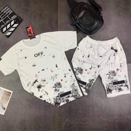 3d printed men's summer clothes [WHITE - BLACK] - Hundred Billion Shop guarantees quality