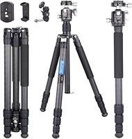 Carbon Fiber Tripod with Panoramic Arca Low Profile Ball Head Kit Lightweight Travel Camera Tripod M
