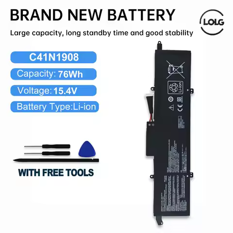 LOLG C41N1908 0B200-03610000 Battery For Asus RoG Zephyrus G14 GA401 GA401II GA401IU GA401IV GA401IH