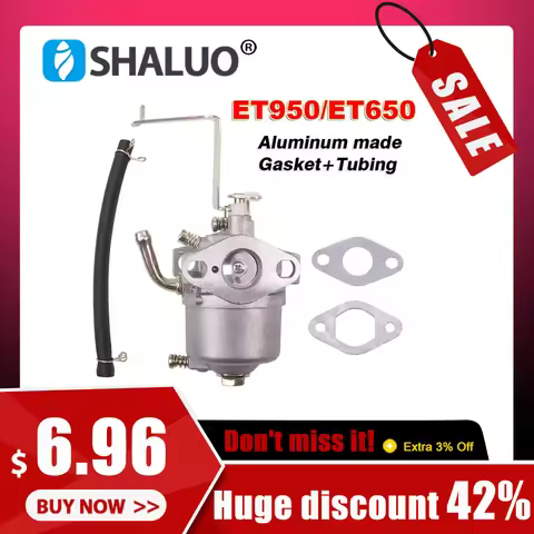 High Quality ET950 Gasoline Generator Carburetor 650W 800W Aluminum Made Generator Engine Spare Part