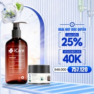 Antisol Dandruff Cleansing Shampoo Combo & Ezema 50 Product - Intensive Solution for Dandruff Scalp