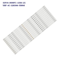 LED Strip for TCL 55C715 55C715K 55C715X1 55C717 55C716 55C78 TCL-55P10-3030FC-12X6-LX20200106 YHF-4
