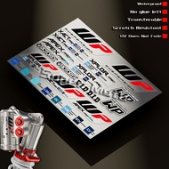 For WP KTM Fork Motorcycle UV Stickers Motocross Fairing Stereoscopic Helmet Suspension Shocker Damp