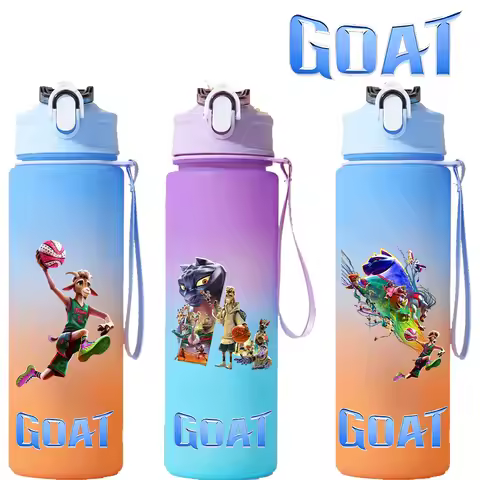 750ml 2026 Cartoon Movie GOAT Water Cup goat Gradient Drinking Bottle Will Harris Jel Gourd Lenny Wi