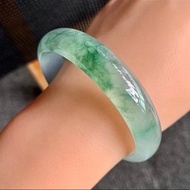 冰種 天然翡翠 緬甸 A玉 玉鐲 • 冰玻種飄花翡翠福鐲