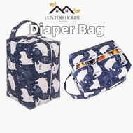 {SG} Waterproof Diaper Bag Wet Bag Diaper Pouch with Snap Large Capacity Stroller Organizer Bag Baby Diaper Pod