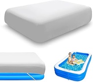 130 x 82 inch Inflatable Rectangle Pool Cover Swimming Above Ground 11 x 7 ft Pool Cover Solar Recta