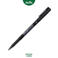 Faber-Castell ปากกาเขียนแผ่นใส ลบไม่ได้ M สีดำ