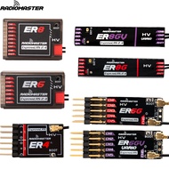Radiomaster PWM Receiver ER4 4CH/ER6 ER6G ER6GV 2.4G 6CH/ER8 ER8G ER8GV 8CH CRSF ExpressLRS 2.4Ghz 1