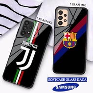 Softcase Glass Kaca SAMSUNG A33(5G) A53(5G) - Casing hp SAMSUNG A33(5G) A53(5G) [ S22 ].