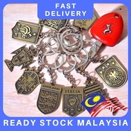 (READY STOK) Keychain Bola Alloy Premium germany england france italy netherland