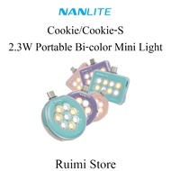 Nanlite Cookie/Cookie-S 2.3W Portable Bi-color Mini Light, TYPE-C for Smartphone Selfie Fill Light