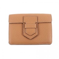 狀況極佳的 DELVAUX Presse 三折皮夾 AB0561A0Y，一款ブラウン女士小巧皮革皮夾。