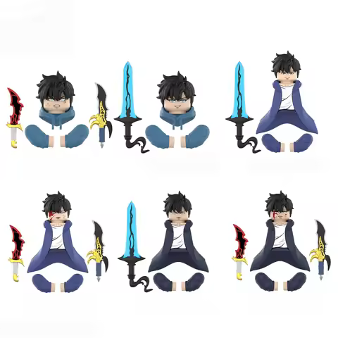 Hot toys Solo Leveling Cheng Xiaoyu blocks figures: 6 Styles, Spherical Joint Arms, Unique Weapons, 