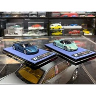 BCP 1: 64 Porsche Porsche918 Spyder Customized Matte Blue Resin Car Model