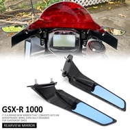 New Rearview Mirrors Wind Wing Adjustable Rotating Side Mirror Winglet For Suzuki GSX-R1000 GSXR 100