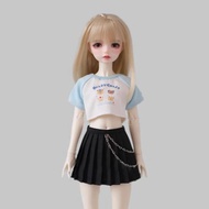 DEALSHOP T-shirt Pleated Skirt, Mini Fashion Princess Chain Skirt, Gift Toys Cute DIY Accessories Do