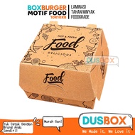 Burger Packaging / Burger Box / Motif Burger Packaging / Burger Box / Burger Container / Burger Hold