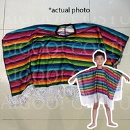 Mexican Poncho for Kids United Nations Mexico Boy Costume for Children UN Cosplay for Boys