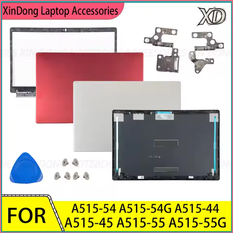 Laptop LCD Back Cover + Front Bezel with Hinges For Aspire 5 A515-54 54G 44 45 55 55G N18Q13 Replace