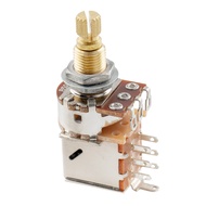 Musiclily Pro B500K Brass Pot Metric Split Standard Shaft 9.5mm Push-Pull Linear Taper Potentiometer