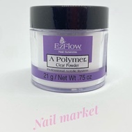 Clear Acrylic Powder 3 Sizes 0.75oz./4oz./8oz. A-polymer Ezflow From USA.