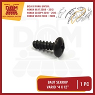 Vario 4x12 (PSP) Screw Bolts, 12 mm Long Honda Body Deck Bolts Scoopy CarburetorBEAT
