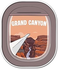 2 x 10cm Grand Canyon Vinyl Stickers - Arizona USA Plane Window Flight City Landmarks Travel Holiday