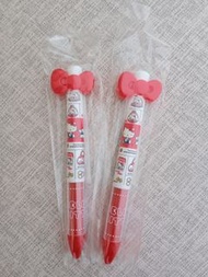 Hello Kitty 日本製 兩色筆