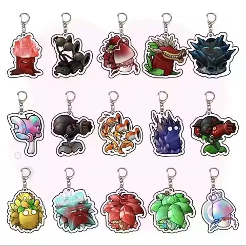 Plants Vs. Zombies Fusion Edition Second Creation Acrylic Keychain Game Peripheral Bag Gift for Clas