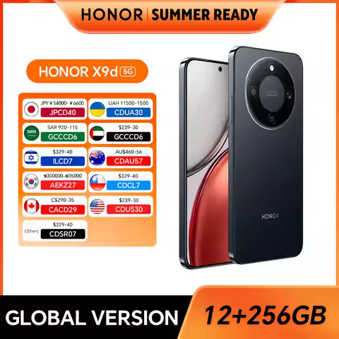 Global Version HONOR X9d 5G 6.79'' AMOLED Screen Snapdragon 6 Gen 4 108MP AI Camera 8300mAh Battery 