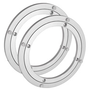 HAPPY TIME-2 PCS 8 Inchs Lazy Aluminum Bearing Lazy Rotating Turntable Bearing Swivel Plate Hardware