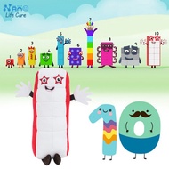 Boneka Mini Numberblocks Plush Doll Educational Stuffed Number - Ten