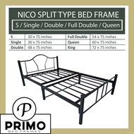 PRIMO's NICO Split Type Bed Frame ( 30x75 / 36 x 75 / 48x75 / 54x75 / 60x75) (S/ Single / Double / F