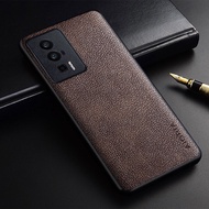 Luxury Phone Case for POCO F5 Pro Slim Premium PU Leather Business Style Cover for Poco F5