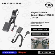 KingMa FZ100 Dummy Battery USB-C D-Tap  50-120cm For NP-FZ100 / F550 / FW50 / BLK22 / ENEL15 / DBPX1