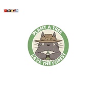 Ghibli Totoro sticker save the forest logo diecut anime sticker