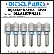 6Pcs Diesel Fuel Inejctor Nozzle Tips 105017-1380 DLLA157PN138  FRR FSR FTR 6HE1