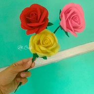 Bunga Flanel /Bunga wisuda /Bunga mawar buatan