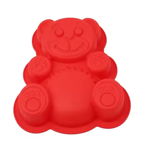 3D Lovely Bear Form Cake Mold Silicone Mold Baking Tools Kitchen Fondant Cutters Decorate Silicone 3