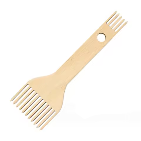 Wooden loom comb Loom comb fringe comb weaving tools to make crafts