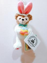 香港迪士尼2016復活節限定商品 兔子造型裝 ~ 達菲公仔鑰匙圈吊飾