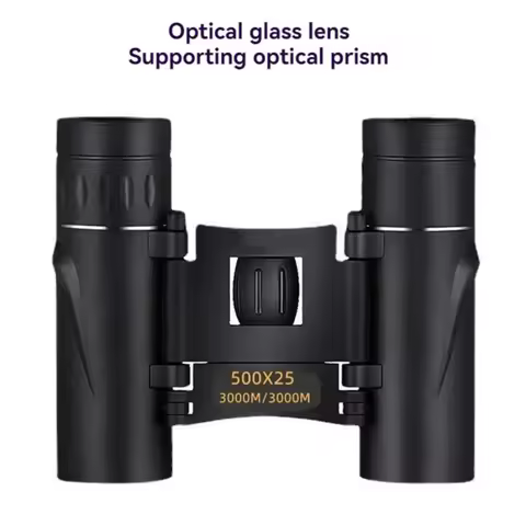 High Power HD Binoculars with Night Vision, Compact Mini for Outdoor, 8x21/25x40/500x Magnification 