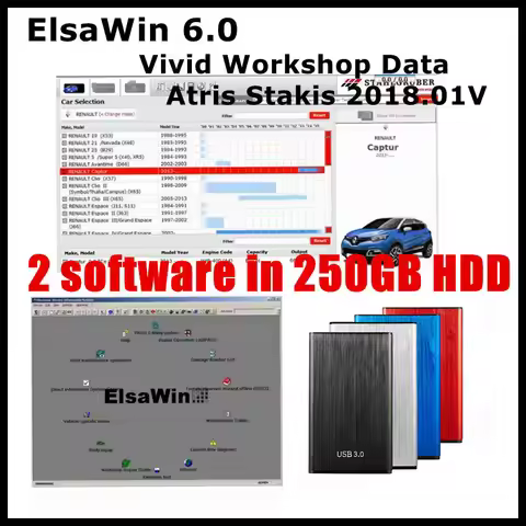 2024 Hot Elsawin 6.0 with Vivid workshop data v2018.1 (Atris-Stakis) Elsa win 6.0 Electronic Parts C
